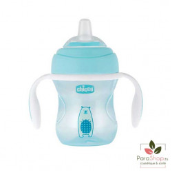 CHICCO TASSE TRANSITION BEC SOUPLE SILICONE - BOY 4M+