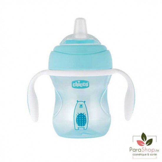 CHICCO TASSE TRANSITION BEC SOUPLE SILICONE - BOY 4M+