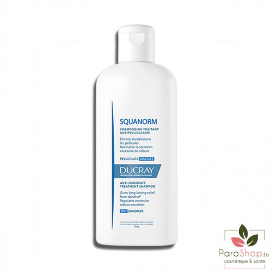 Ducray Squanorm Shampooing Antipelliculaire pellicules grasses 200ML