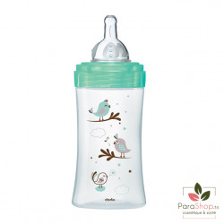 DODIE Biberon Initiation+ Verre - Vert Oiseau 0-6M 270ML DODIE Biberon Initiation+ Verre - Vert Oiseau 0-6M 270ML