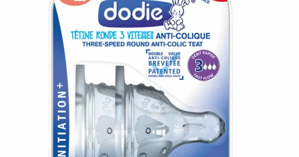 Dodie Initiation+ Tétine ronde anti colique 3 vitesses