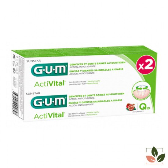 GUM Activital Dentifrice Q10 2X 75ML