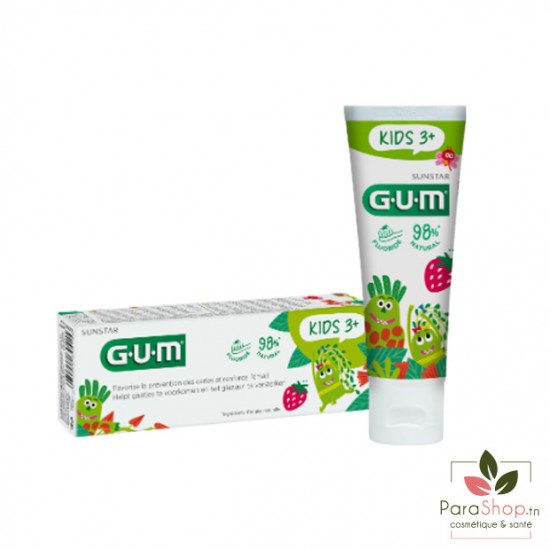 GUM KIDS DENTIFRICE 3-6 ANS 50ML