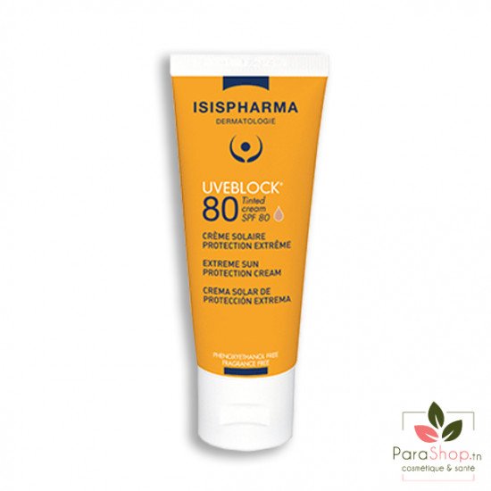 ISISPHARMA UVEBLOCK CREME TEINTÉE SPF80 40ML