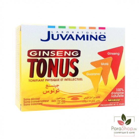 JUVAMINE GINSENG TONUS 10 AMPOULES