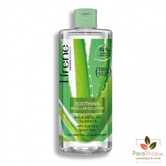 LIRENE Eau Micellaire Apaisante à l'Aloe Vera 400ML