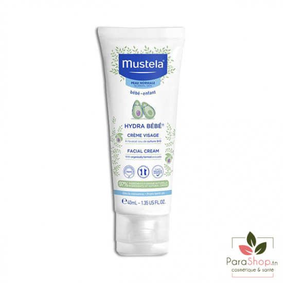 MUSTELA HYDRA BEBE CREME VISAGE 40ML