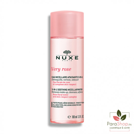 NUXE VERY ROSE Eau Micellaire Apaisante 3 en 1 - 100ML