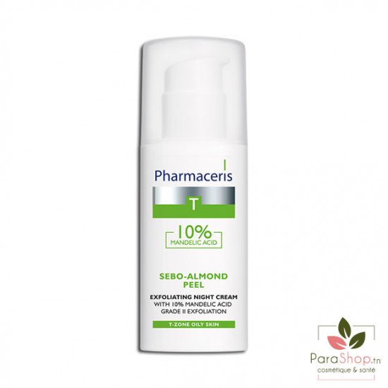 PHARMACERIS T SEBO-ALMOND PEEL CRÈME DE NUIT EXFOLIANTE