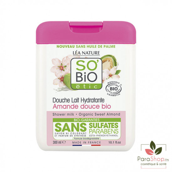 SO BiO DOUCHE LAIT HYDRATANTE AMANDE DOUCE BIO 300ML