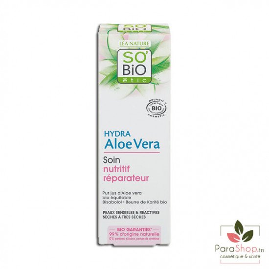 SO BiO HYDRA ALOE VERA SOIN NUTRITIF REPARATEUR 50ML