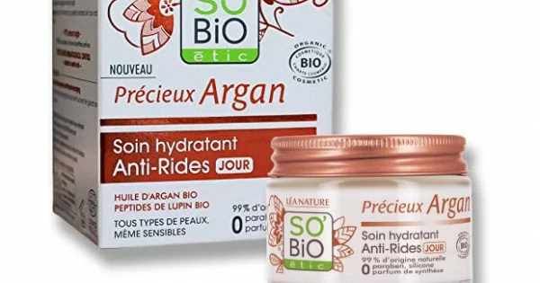 Crème De Jour Bio à L'huile D'argan - Anti-rides, Hydratante, Soin Quotidien Visage