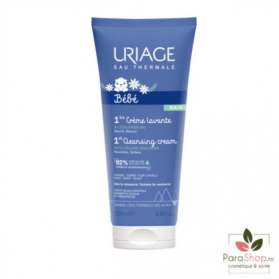 URIAGE BEBE 1ÈRE CRÈME LAVANTE SURGRAS MOUSSANT 200ML