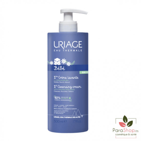 URIAGE BEBE 1ÈRE CRÈME LAVANTE SURGRAS MOUSSANT 500ML