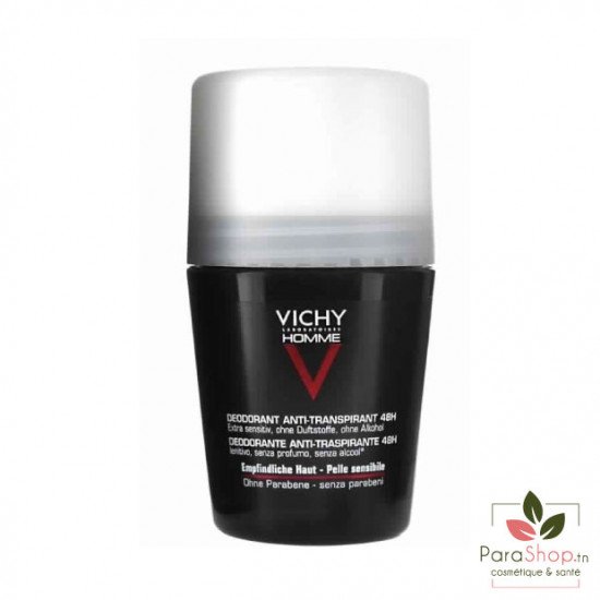 VICHY DEODORANT HOMME ANTI TRANSPIRANT BILLE 50ML