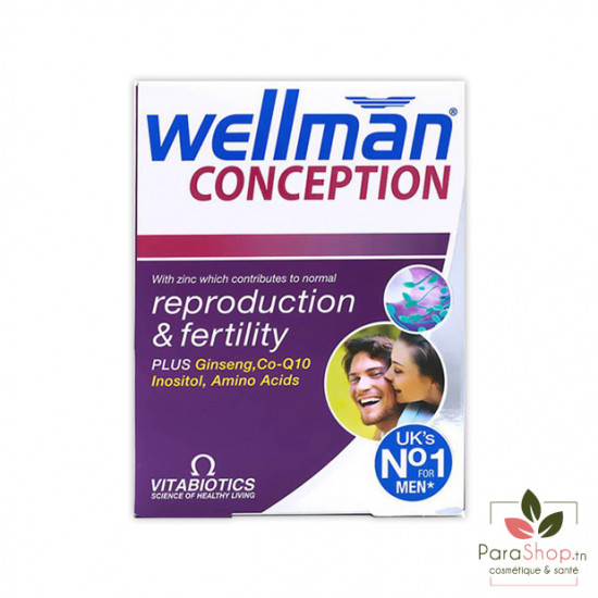 VITABIOTICS Wellman Conception - 30 Comprimés
