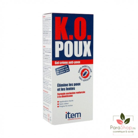 ITEM KO POUX GEL CREME ANTI POUX 100ML