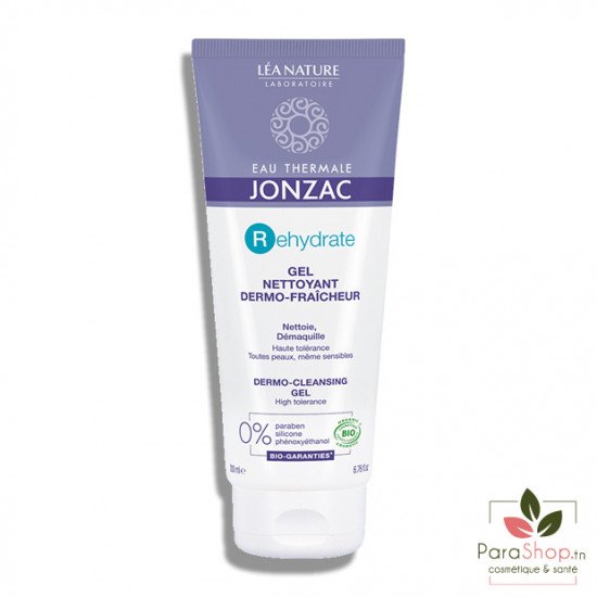 JONZAC REHYDRATE GEL NETTOYANT DERMO FRAICHEUR 200ML