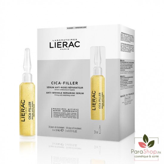 LIERAC CICA-FILLER SERUM ANTI RIDES REPARATEUR 3X10ML