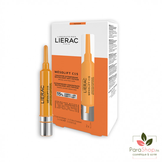 LIERAC MESOLIFT C15 CONCENTRE EXTEMPORANE 2X15ML