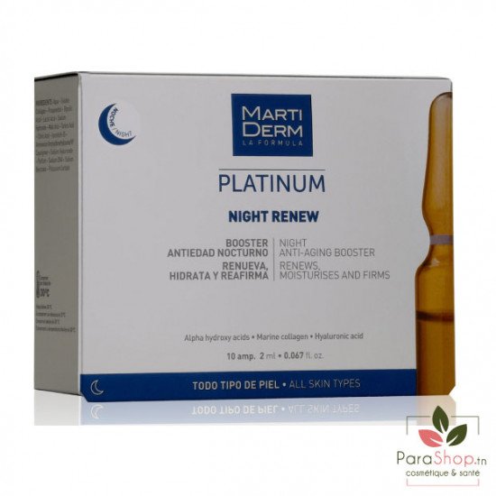 MARTIDERM PLATINUM NIGHT RENEW 10 AMPOULES