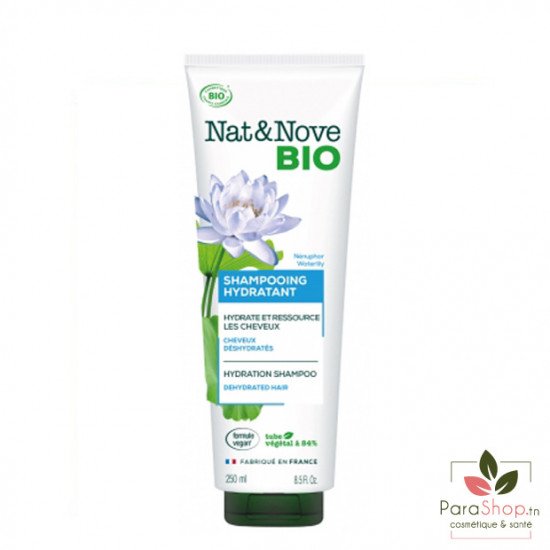 NAT&NOVE BIO Shampoing Hydratant  - Cheveux Deshydrates 250ML