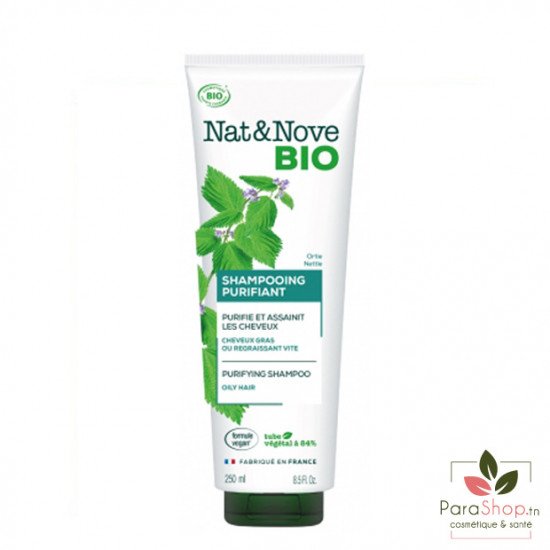 NAT&NOVE BIO Shampoing Purifiant - Cheveux Gras 250ML