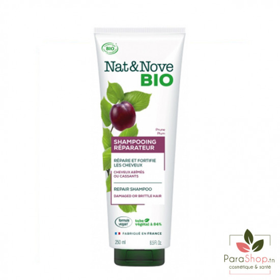 NAT&NOVE BIO Shampoing Reparateur - Cheveux Abimes 250ML