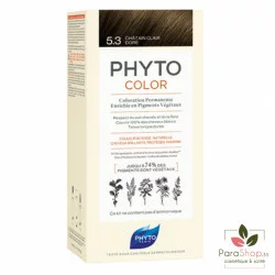 Phyto Color Coloration Permanente Châtain Clair Doré 5.3