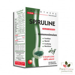 PHYTOTHERA Spiruline - 60 Gelules PHYTOTHERA Spiruline - 60 Gelules