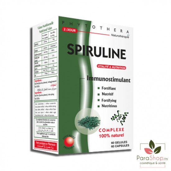 PHYTOTHERA Spiruline - 60 Gelules