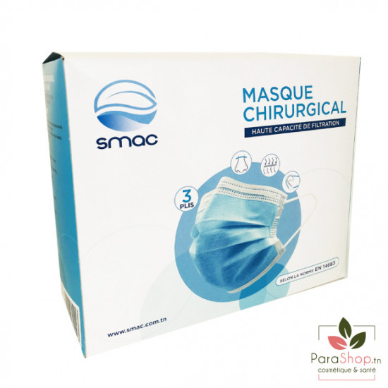 SMAC Masque Médical 50 pièces