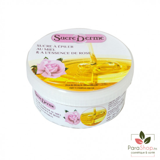 SucreDerme Sucre à Epiler au Miel et Essence de Rose 250Gr