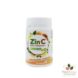 Zinc + Vitamine C - 30 Gélules Zinc + Vitamine C - 30 Gélules