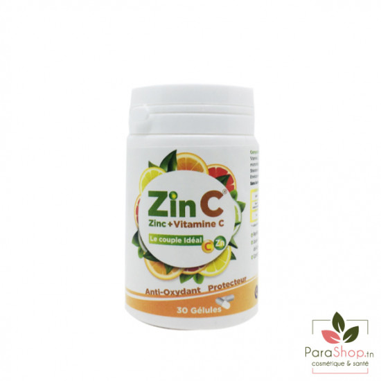 Zinc + Vitamine C - 30 Gélules