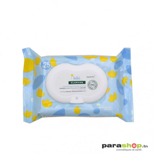 Klorane Bebe Lingettes Nettoyantes 25 Klorane Bebe Lingettes Nettoyantes 25
