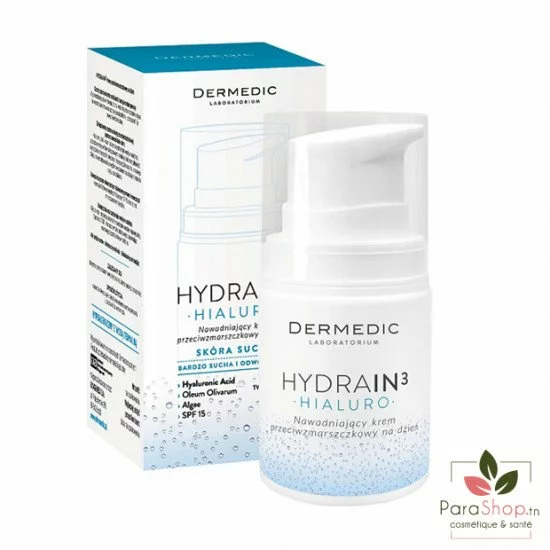 DERMEDIC Hydrain 3 Crème De Jour Hydratante Anti-Age SPF15