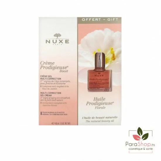 NUXE COFFRET Crème Prodigieuse Boost Crème Gel Multi-Correction 40ML